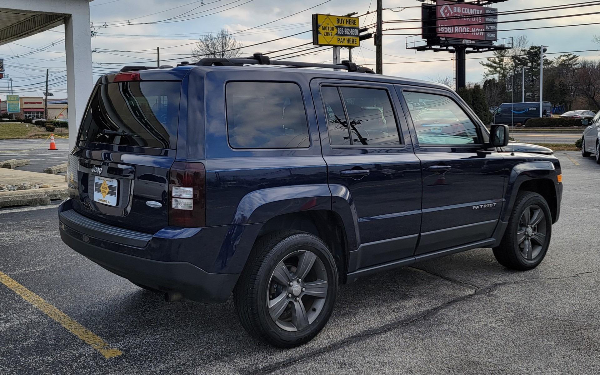 2015 Blue /Black Jeep Patriot Latitude (1C4NJRFB0FD) with an 4-Cyl, 2.4 Liter engine, Automatic transmission, located at 341 N White Horse Pike, Lawnside, NJ, 08045, (856) 262-9500, 39.855621, -75.027451 - Photo #3